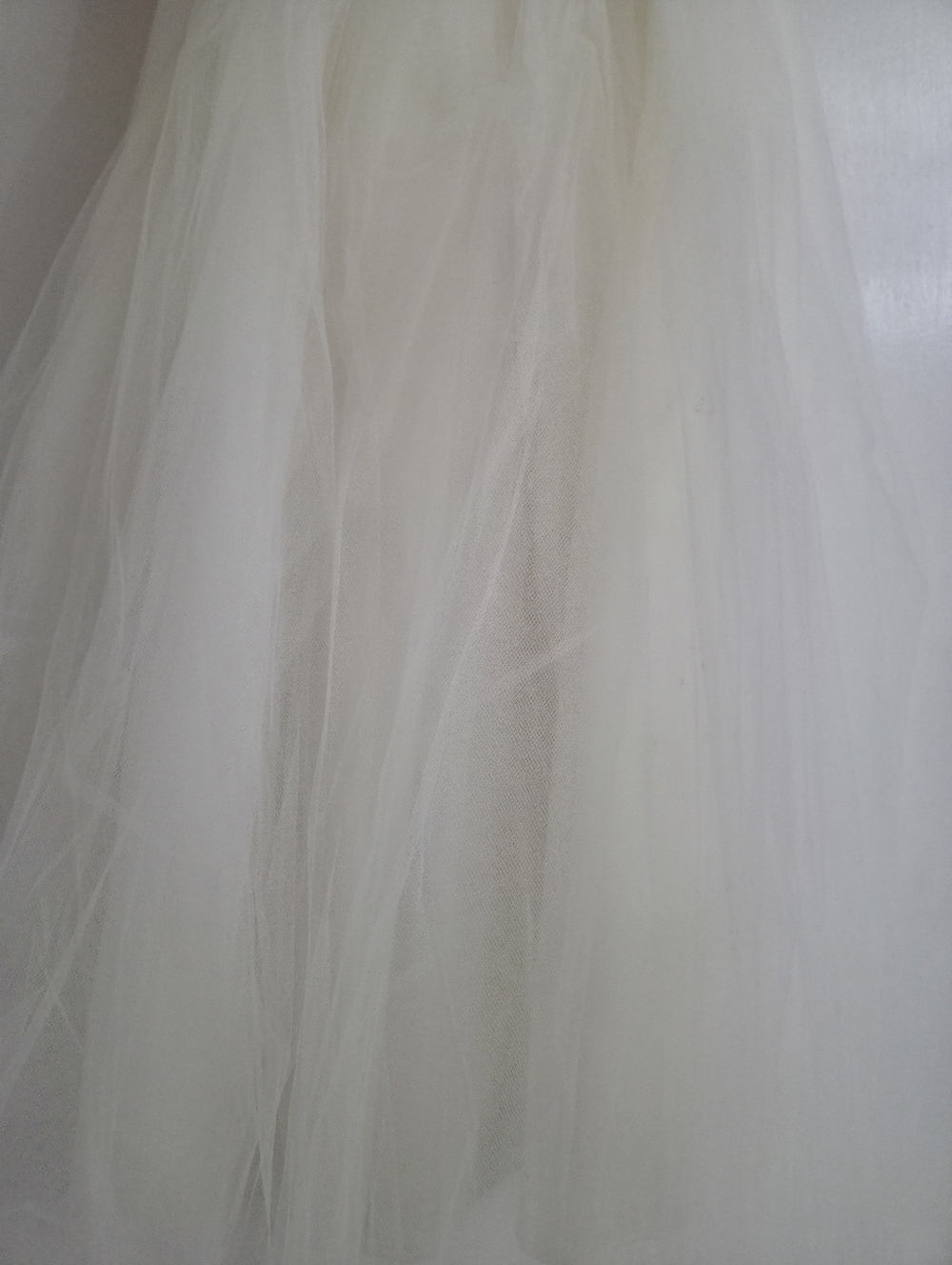 Ivory Tulle Flower Girl Dress with Pink Sash. First Communion Dress. Girl Dress. - Picture 4 of 11